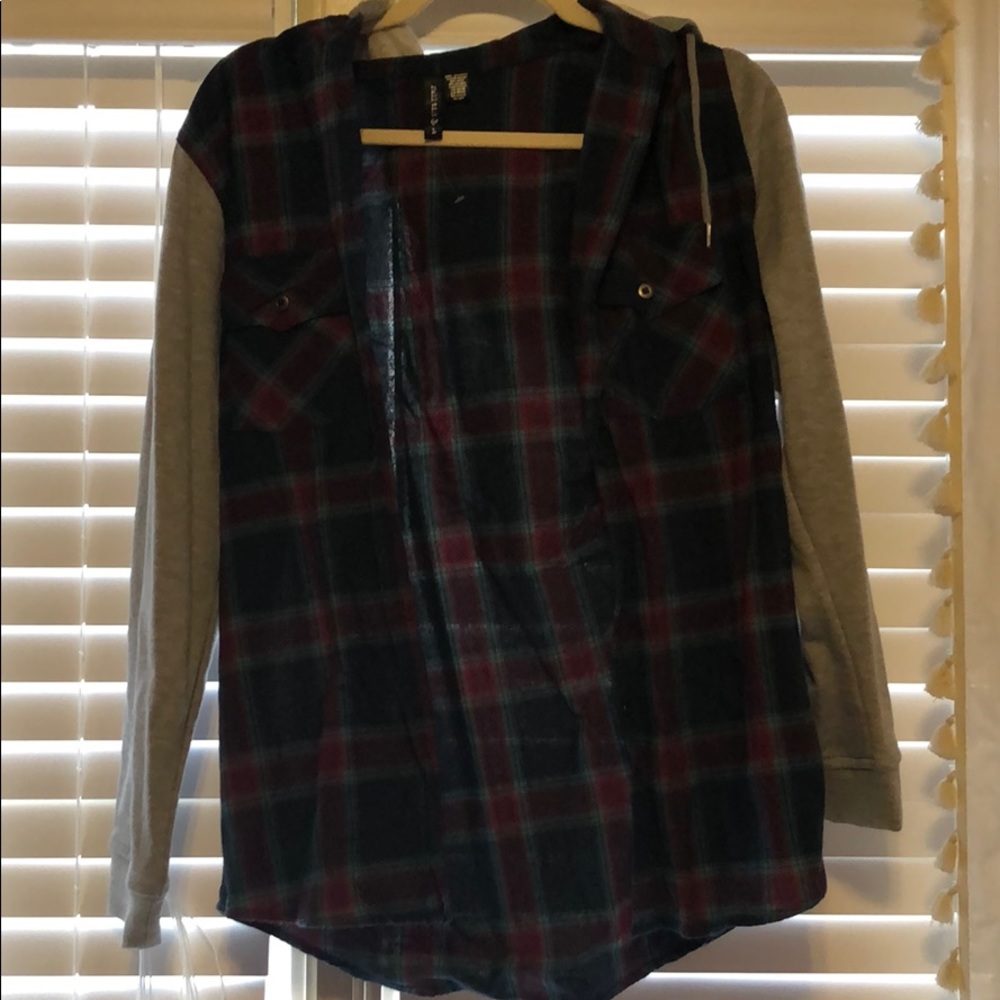 Hooded flannel